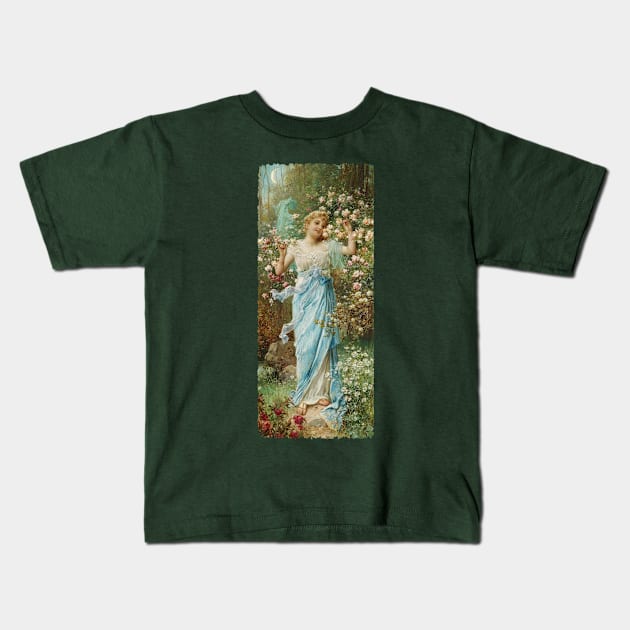 Spirit of Flowers Kids T-Shirt by UndiscoveredWonders